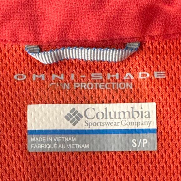 Columbia Small Top Omni-Shade Sleeveless Button-Up Stretch Pocket Collared Vents - Picture 13 of 14